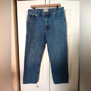 Everlane relaxed fit high rise relaxed blue jeans
